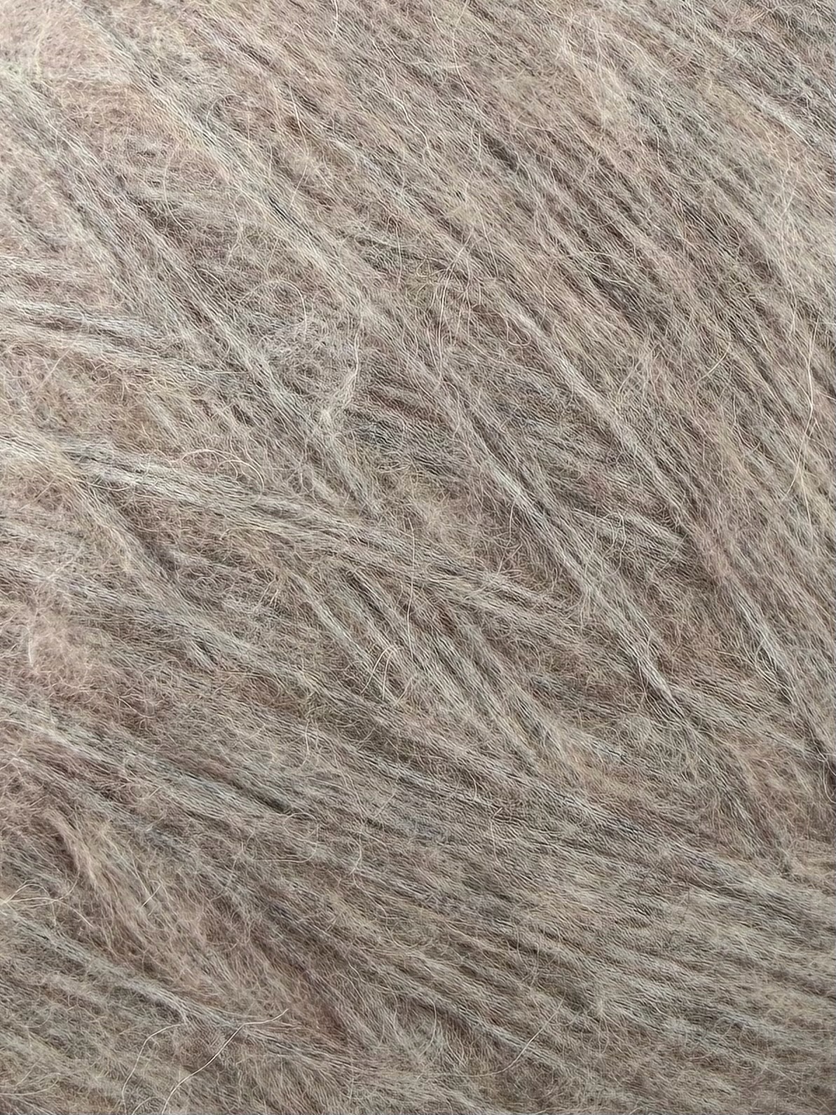 Baby Yak Cotton Brushed Nm 4000 – Garn aus Baby Yak, Kaschmir, Baumwolle col. Beige Mélange foto 3
